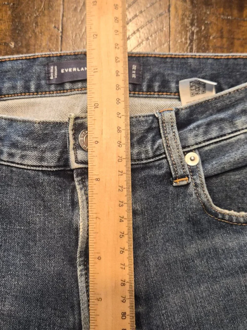 Everlane Uniform Mens Slim 4 Way Stretch Organic Jeans Size 31x32 G766
